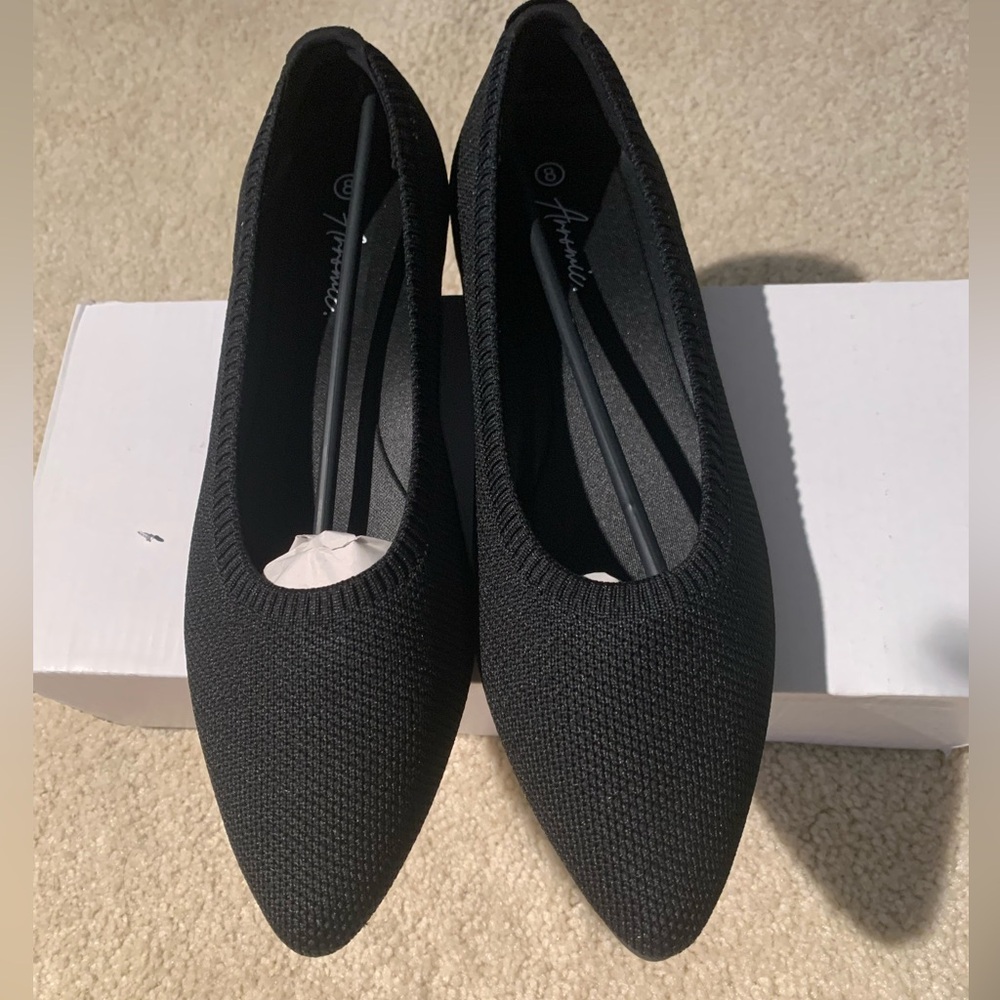 Aerobic Black Flats - Size 8 (NWB)